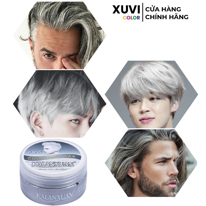 Sáp Vuốt Tóc Đổi Màu Xám Khói l Bạc Tạm Thời KALANXUAN Chính Hãng - XUVI SHOP