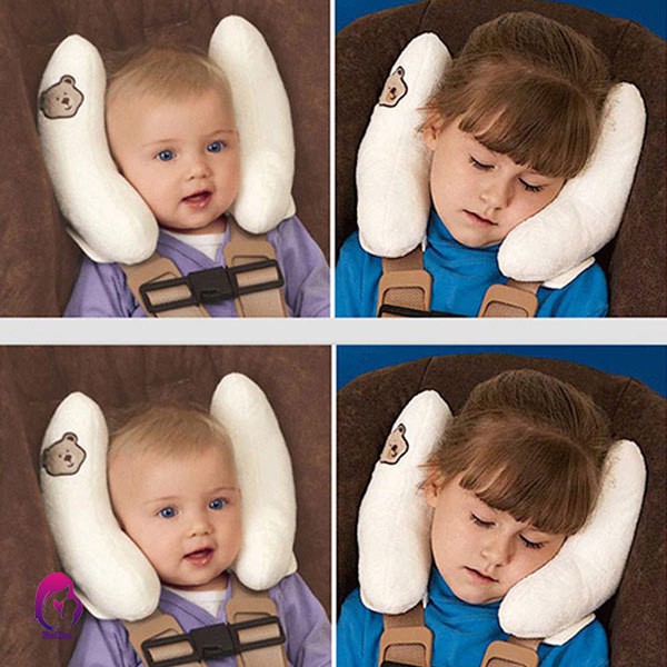 Gối đệm bảo vệ đầu gắn dây an toàn cho bé