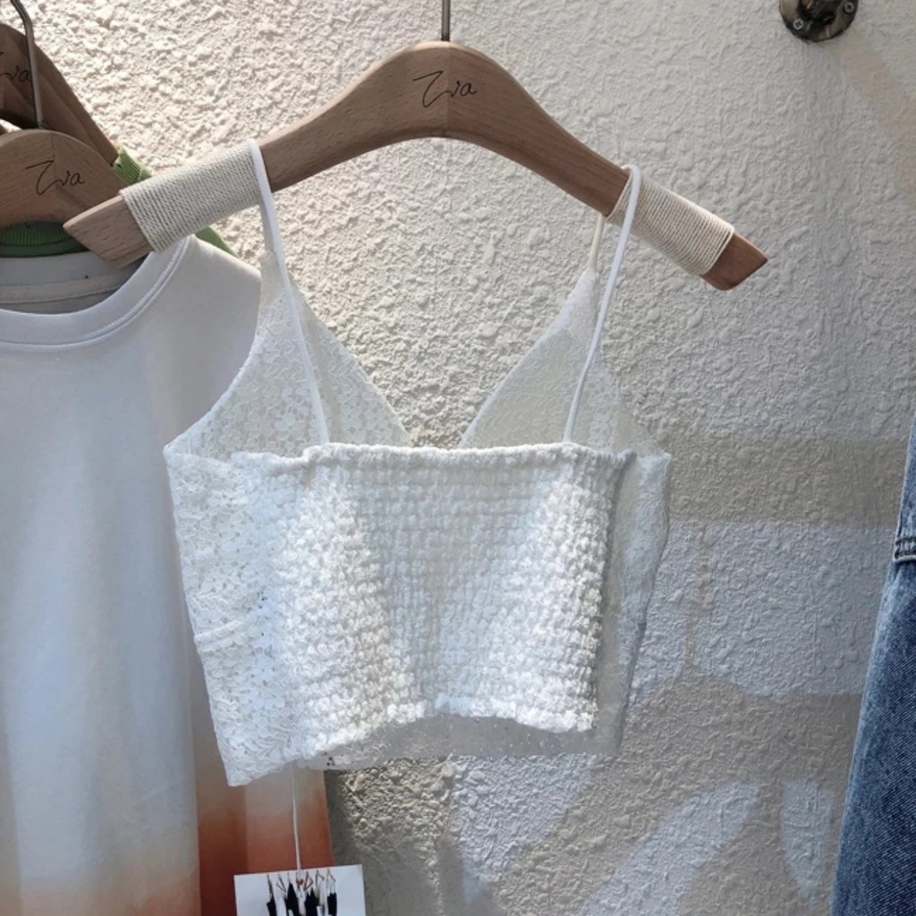 Áo Nữ Bra Croptop Ren Hoa Dây Mảnh Sexy Thoáng Mát FLA03 | BigBuy360 - bigbuy360.vn