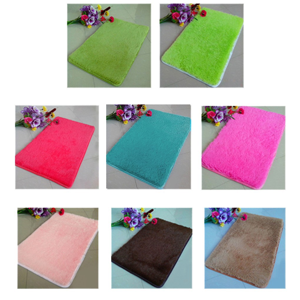 Non-slip Bedroom Carpet Door Rug Plush Bath Floor Mat