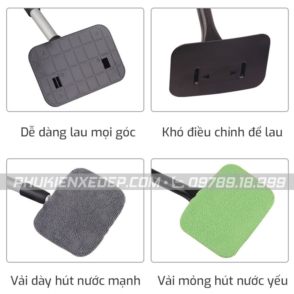 Chổi lau kính chắn gió ⚡FREESHIP⚡ ô tô đa năng - Chổi xoay 180 độ