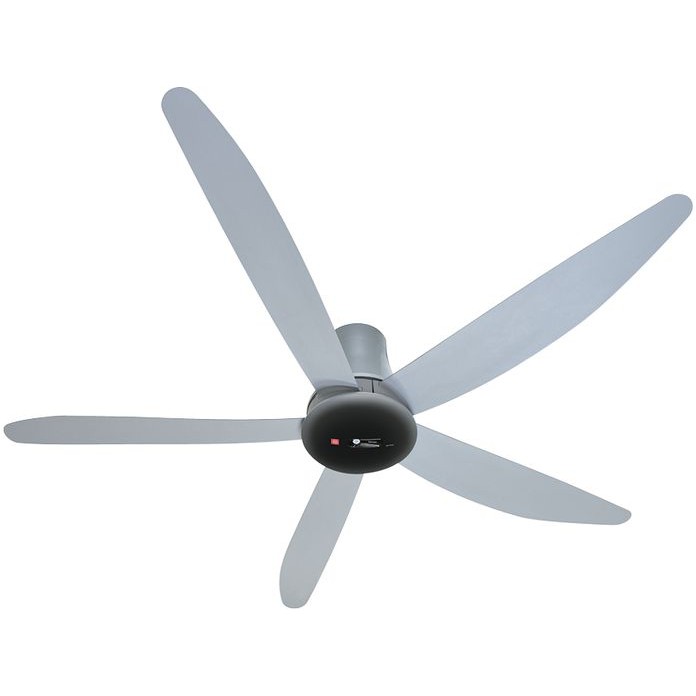 Quạt trần KDK T60DW - 5 cánh, điều khiển từ xa, màu xám bạc
