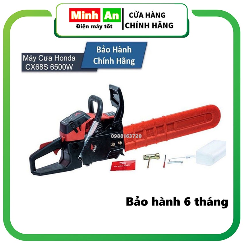 Máy cưa xích chạy xăng, máy cưa cầm tay cưa xăng HONDA C68S 6500W lam 55cm máy cắt gỗ cầm tay cực khỏe bảo hành 12 tháng