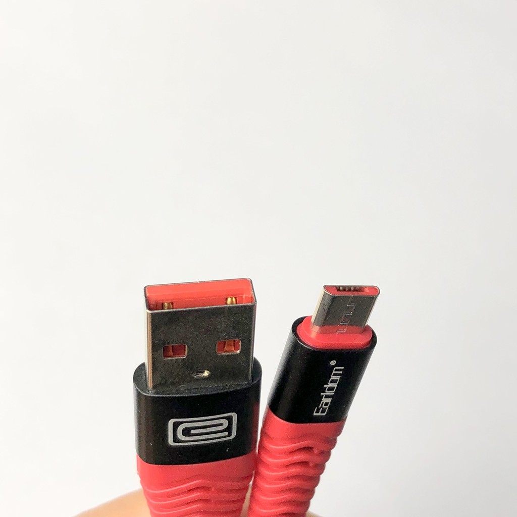 Dây cáp sạc phone, Samsung, Typec, micro - dây xạc bọc dù dài 1m Earldom EC 060