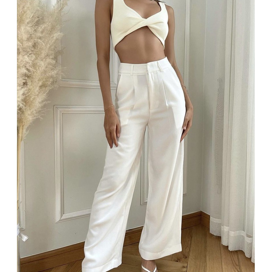 DAPHALE - Quần Dài Ống Xòe Tiffany