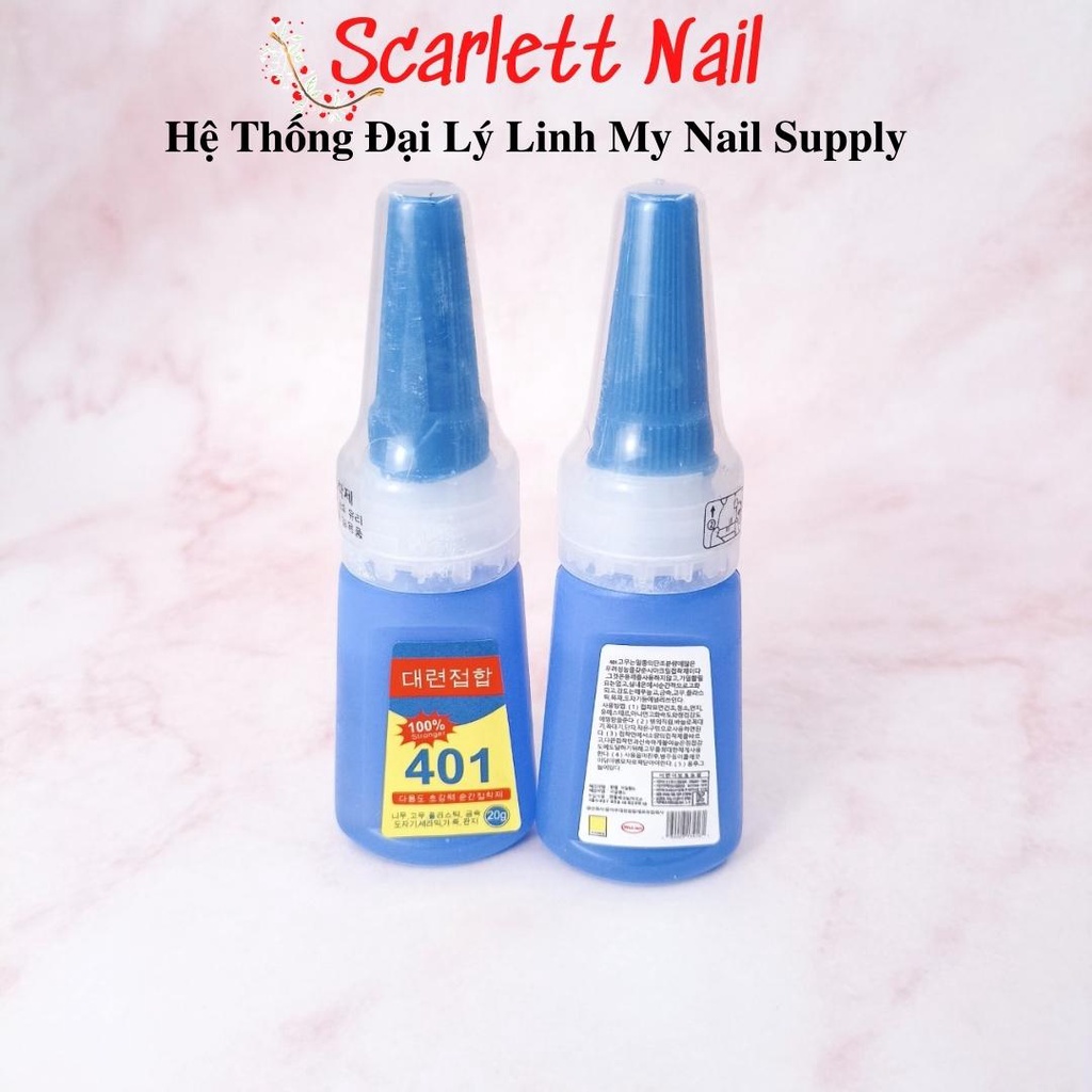 Keo 401 Gắn Móng Gắn Charm Giả Siêu Chắc Dung Tích 20ml