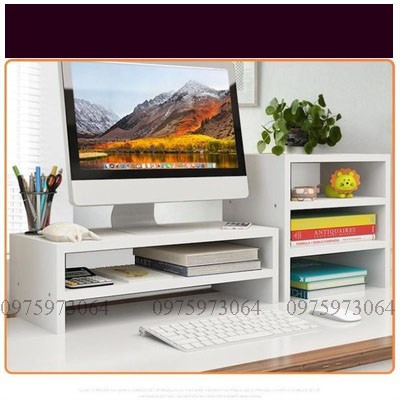 👌💖FREESHIP 👌💖KỆ ĐỂ MÁY TÍNH KÈM GIÁ SÁCH