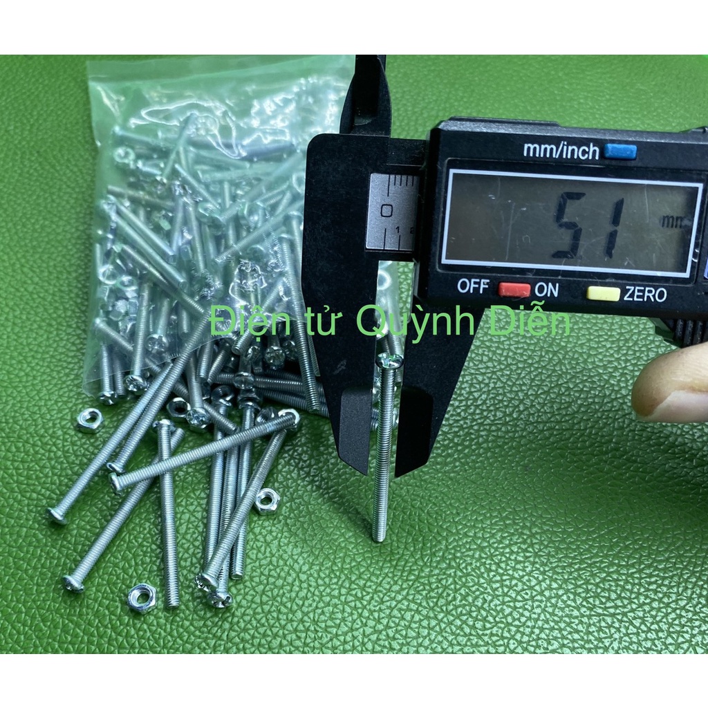 Ốc vít tán M3 3ly dài 4cm  90 con - linh kiện điện tử QUỲNH DIỄN