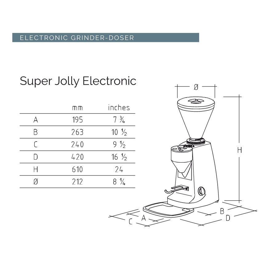 Máy Xay Cafe Mazzer Super Jolly Electronic Xuất Xứ Ý
