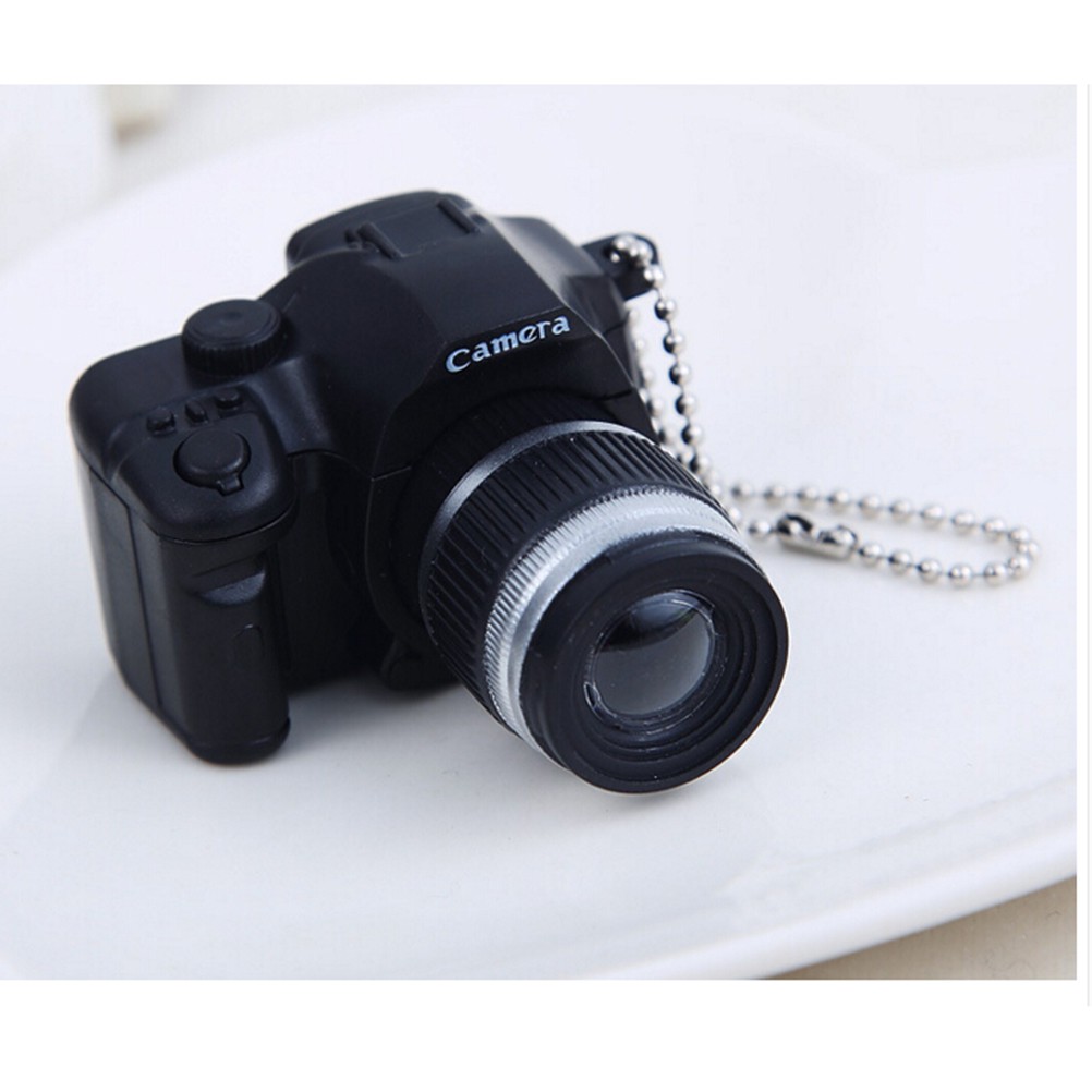 Móc Khóa Hình Máy Ảnh Mini Có Đèn Và Âm Thanh