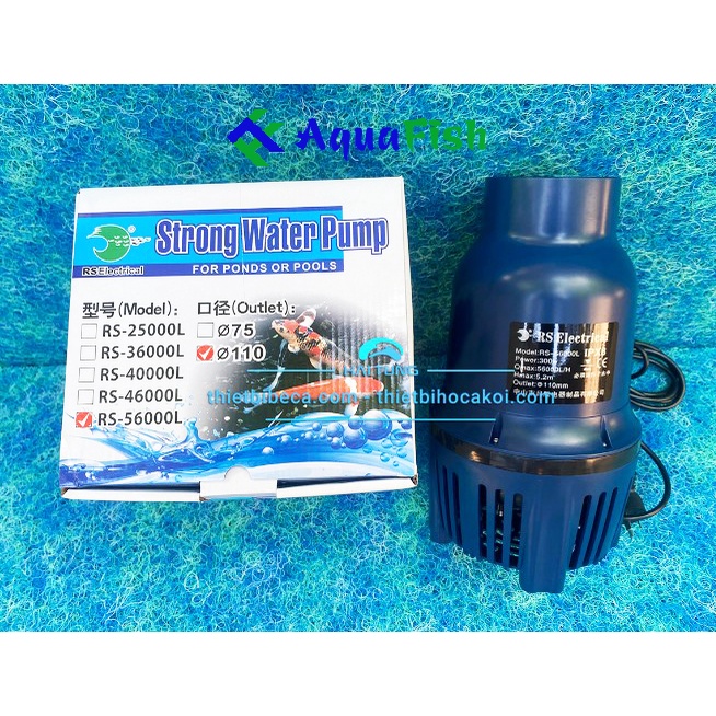 Máy Bơm Thổi Luồng Hồ Cá Koi Strong Water RS 16500 - 22500 - 25000 - 46000 - 56000 (bơm khỏe, siêu tiết kiệm điện)