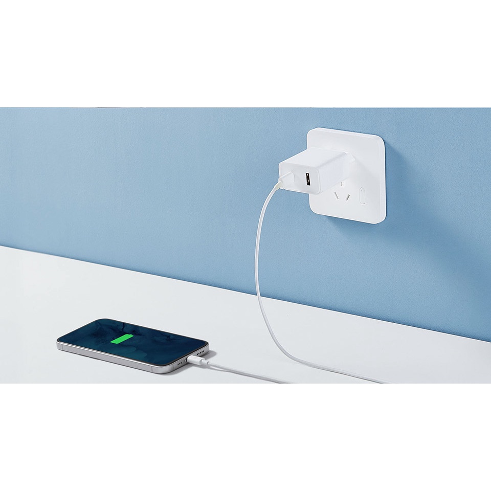 Adapter Cốc củ sạc Xiaomi Mi 33W Wall Charger (Type-A+Type-C) EU BHR4996GL - Bảo hành chính hãng