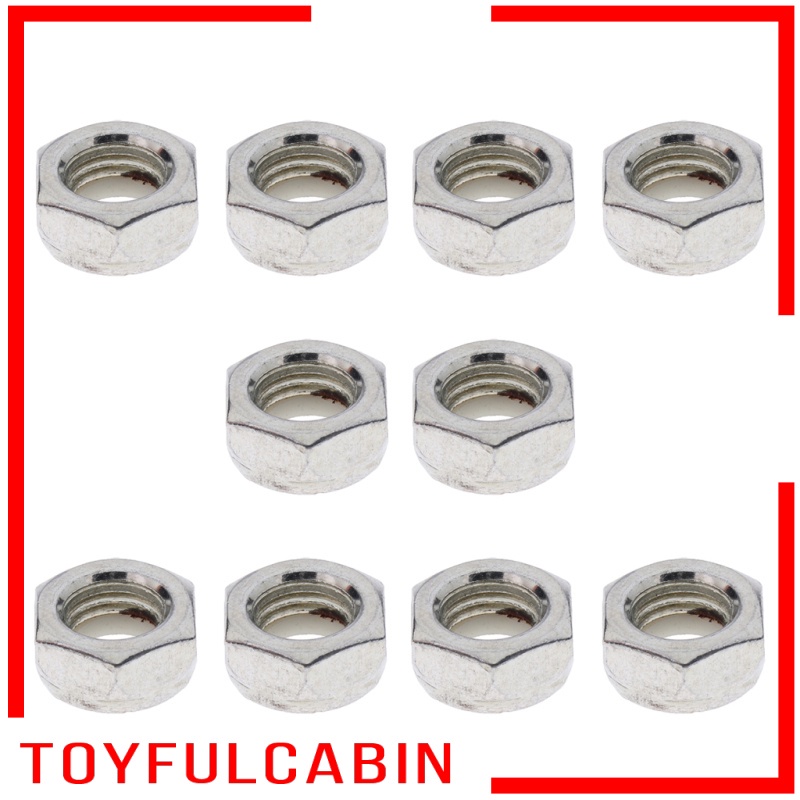 Set 10 Đai Ốc Gắn Trục Ván Trượt Đường Kính Trong 9mm