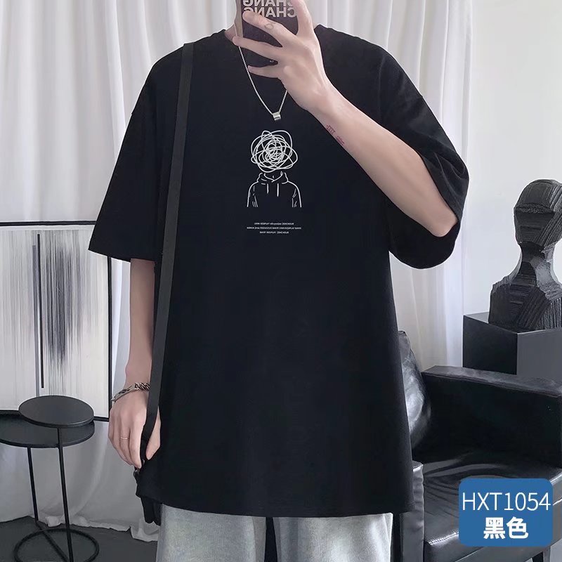 Áo Thun Tay Ngắn Dáng Rộng In Chữ Phong Cách Hip Hop Đường Phố Hàn Quốc Thời Trang Mùa Hè Cho Nam Và Nữ