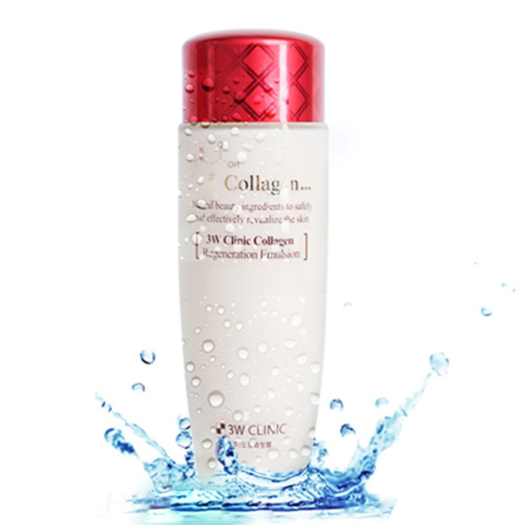 Nước Hoa Hồng Chống Lão Hóa 3W Clinic Collagen Regeneration Softener 150ml - Đỏ