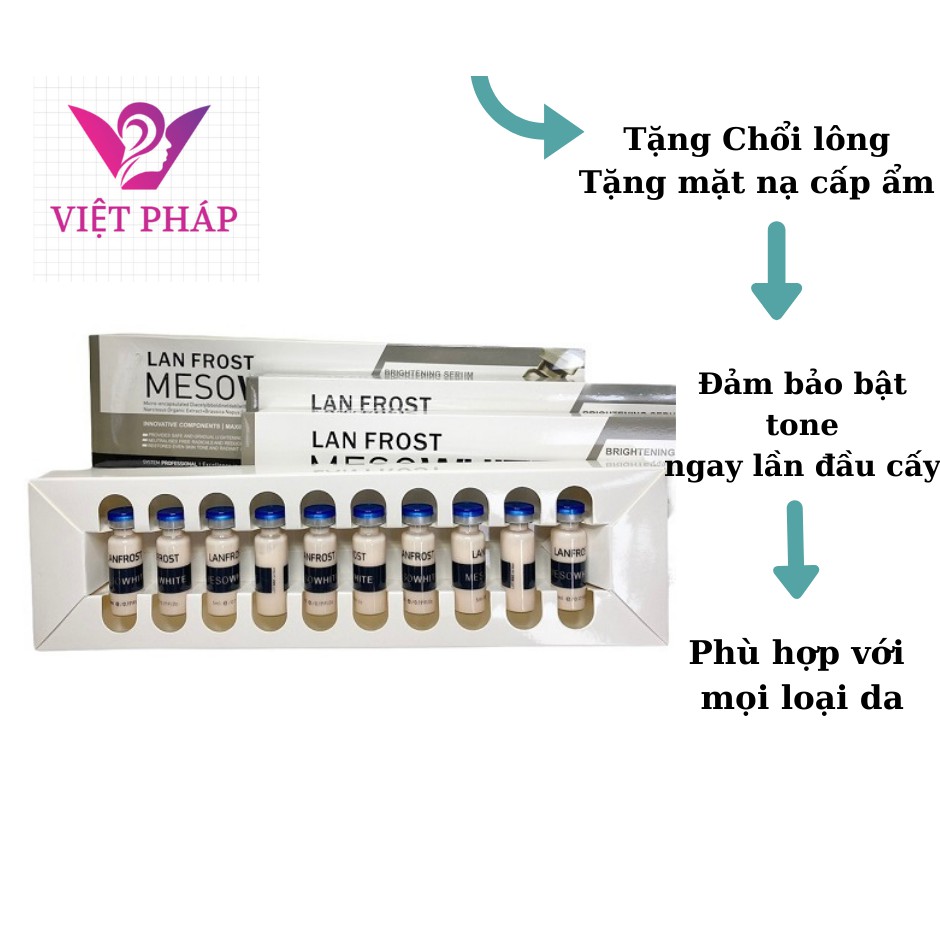 Cấy Phấn Trắng Sáng Meshowhite Hàn Quốc-Hộp 10 lọ