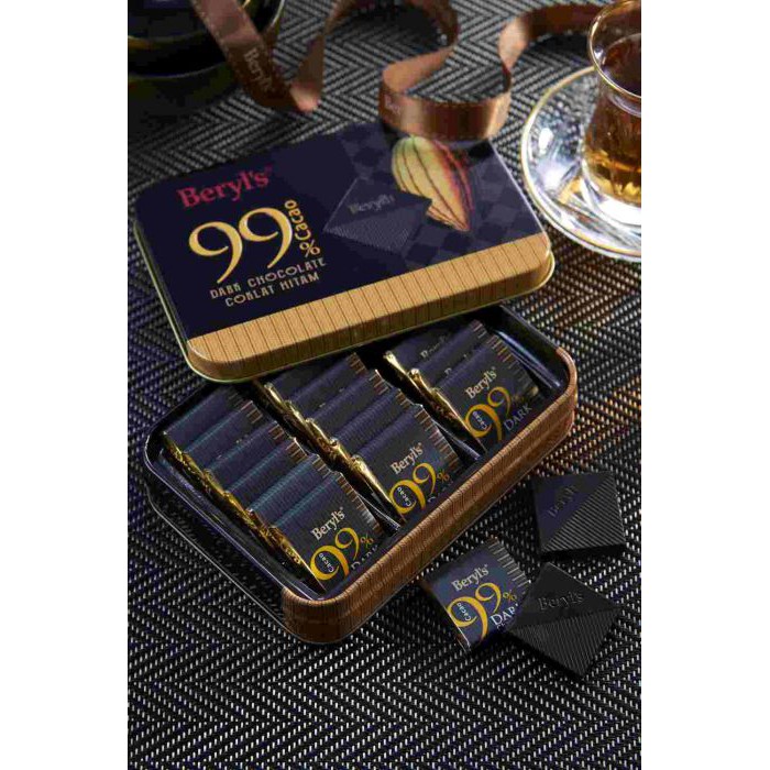 (2 loại) Dark Chocolate Beryl's hộp 108gr (80% & 99% Cacao)