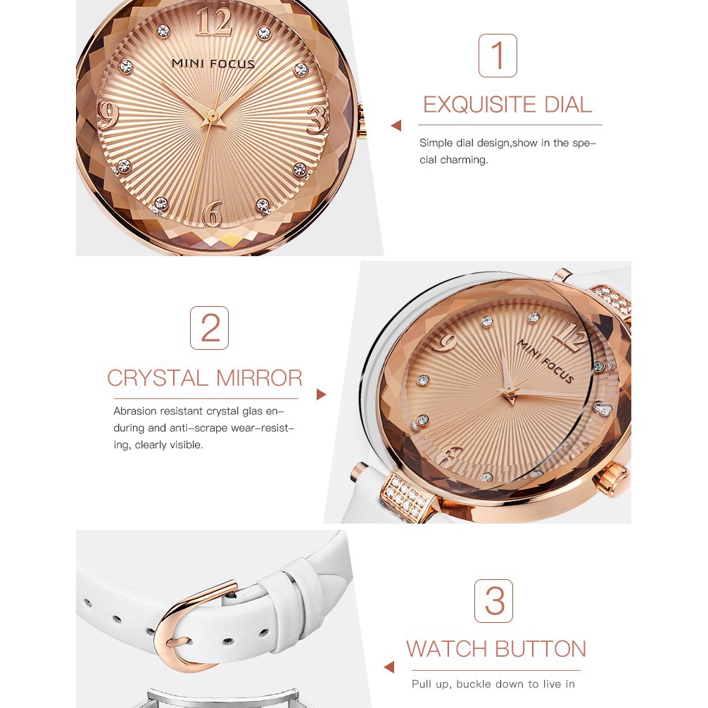 ĐỒNG HỒ NỮ MINI FOCUS 0038L DÂY DA CAO CẤP Bán lẻ giá sỉ