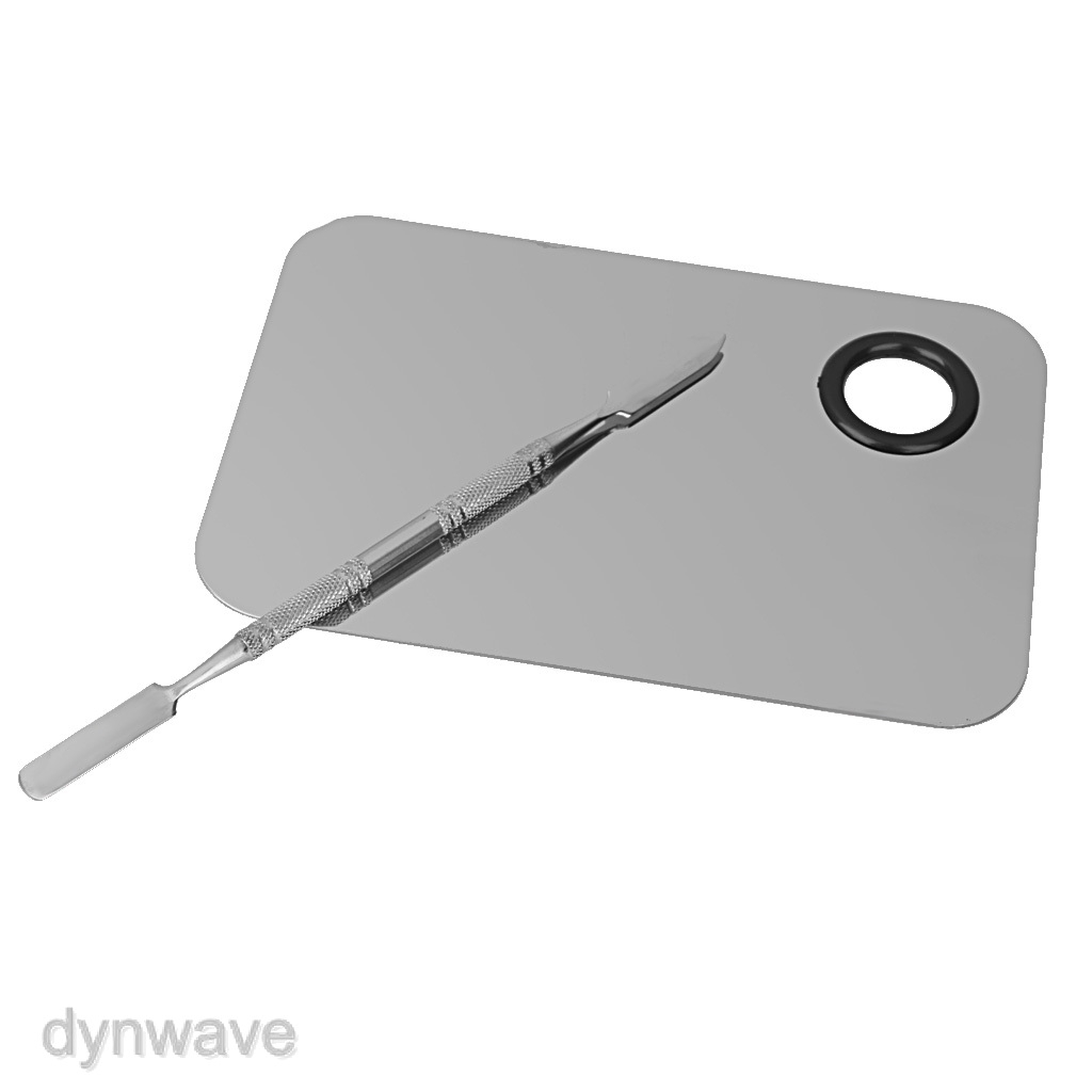 Bảng trộn kem nền &amp; màu phấn mắt chất liệu thép không gỉ