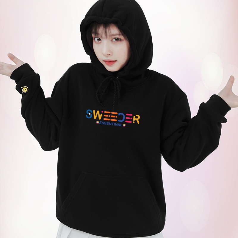 Áo hoodie nữ- áo hoodie sweater nữ form rộng chất nỉ dày ấm | BigBuy360 - bigbuy360.vn