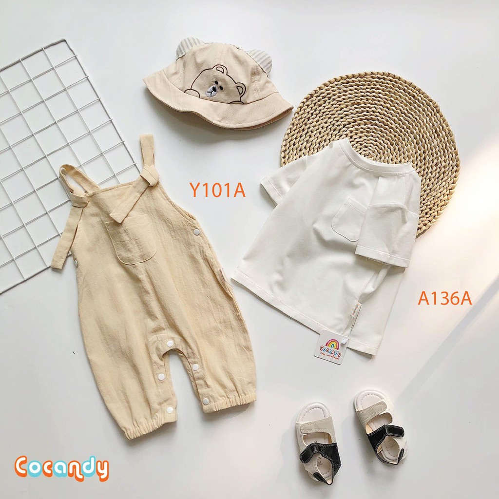 [Cocandy Official Store] Áo cho bé -áo thun cộc tay cho bé trai - gái chất liệu cotton mềm mịn cao cấp từ 5kg đến 23kg