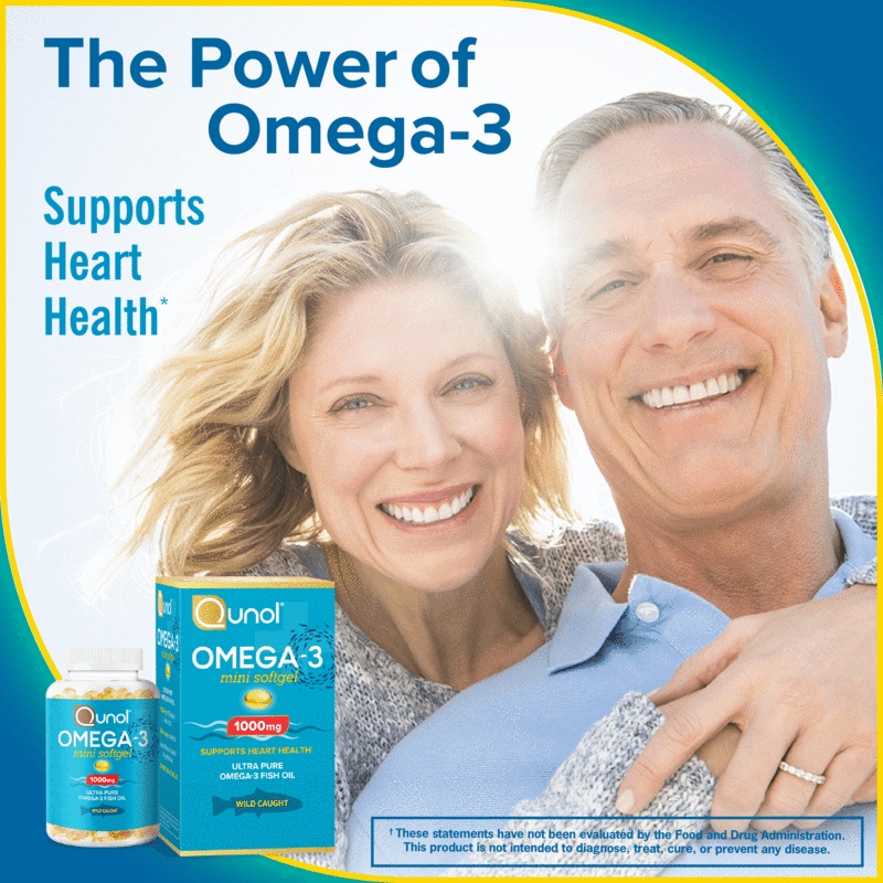 [DATE 3/2023] Qunol Ómega_3 2000mg  Softgels 60 VIÊN
