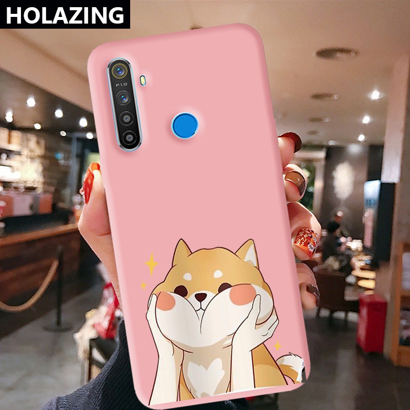 Realme C25S C25 8 Pro 5 5i 5S 6i 7i Realme 7 Pro C12 C11 C15 C17 X2 XT Narzo 20 Shiba Inu Casing Soft Silicone Cover Colorful Duable Phone Case