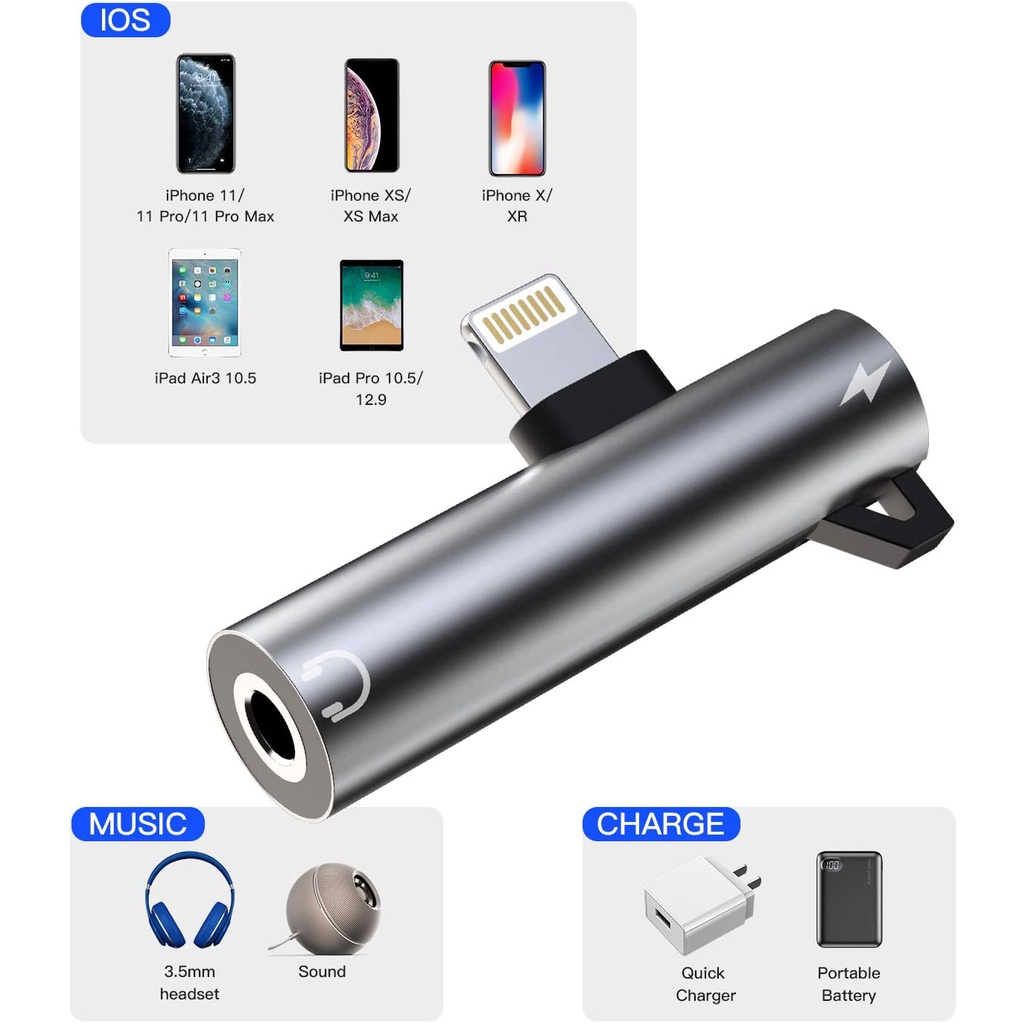 Cáp Sạc Nhanh 2 Trong 1 Cho Thiết Bị Apple