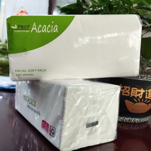 Giấy ăn rút lụa Acacia cao cấp 280 tờ 2 lớp