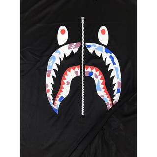 Set quần áo hè nam Bape khoá cá mập