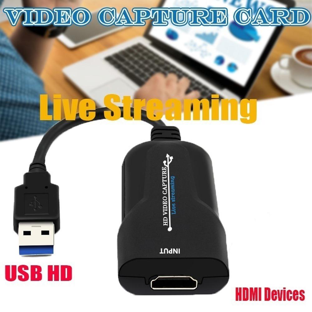 Thẻ ghi video HDMI 1080p USB 3.0 60pfs Game Capture Card ghi âm HD Grabber để phát trực tiếp