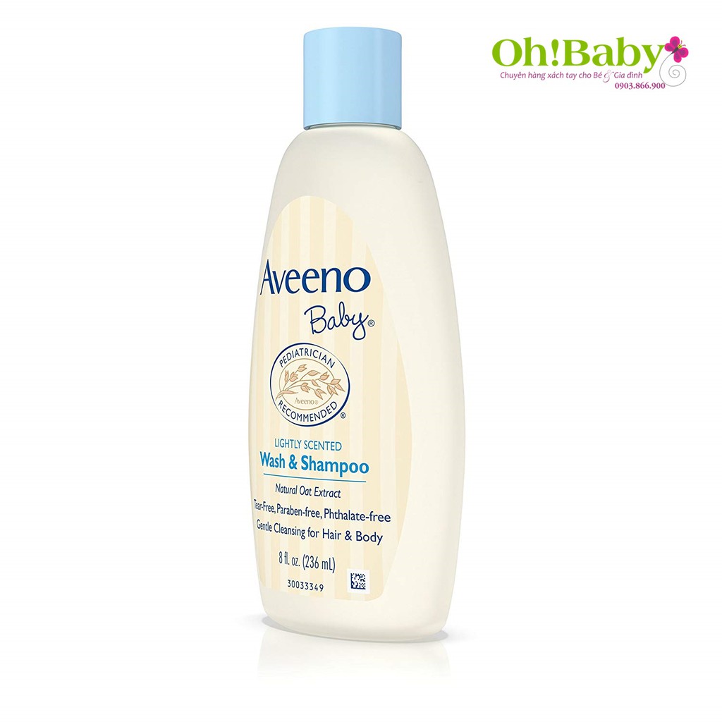 SỮA TẮM GỘI AVEENO BABY - BABY WASH & SHAMPOO