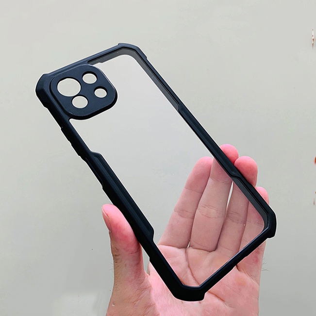 Ốp lưng Xiaomi Mi 11 Lite (Nhựa cứng chống bám vân tay, Viền đen chống sốc) - MobileCity