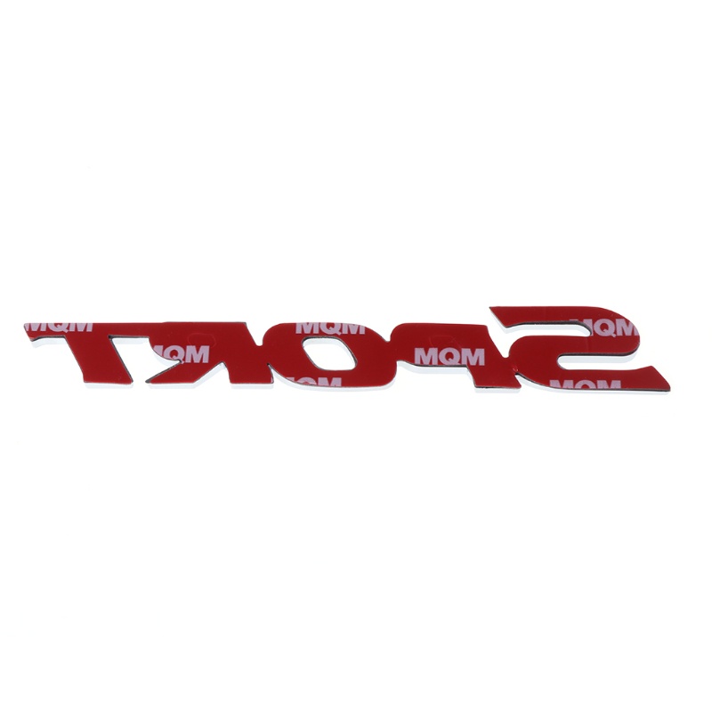 Miếng Dán 3D Chữ SPORT Bằng Crom ABS Dùng Trang Trí Cửa Xe Hơi