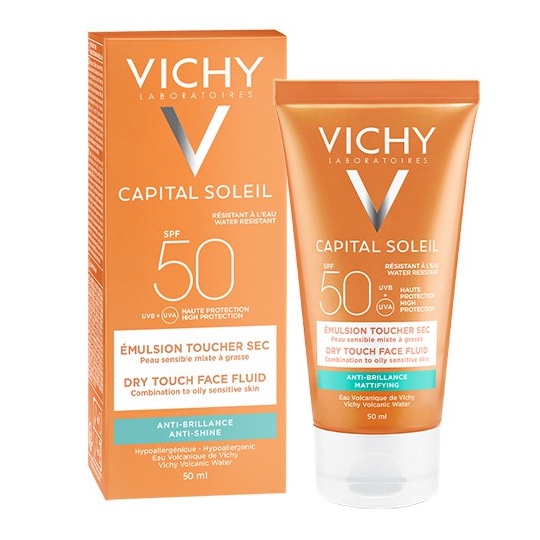 Kem chống nắng SPF 50 UVA +UVB Vichy Capital Soleil Anti - Brillance Mattifying 50ml