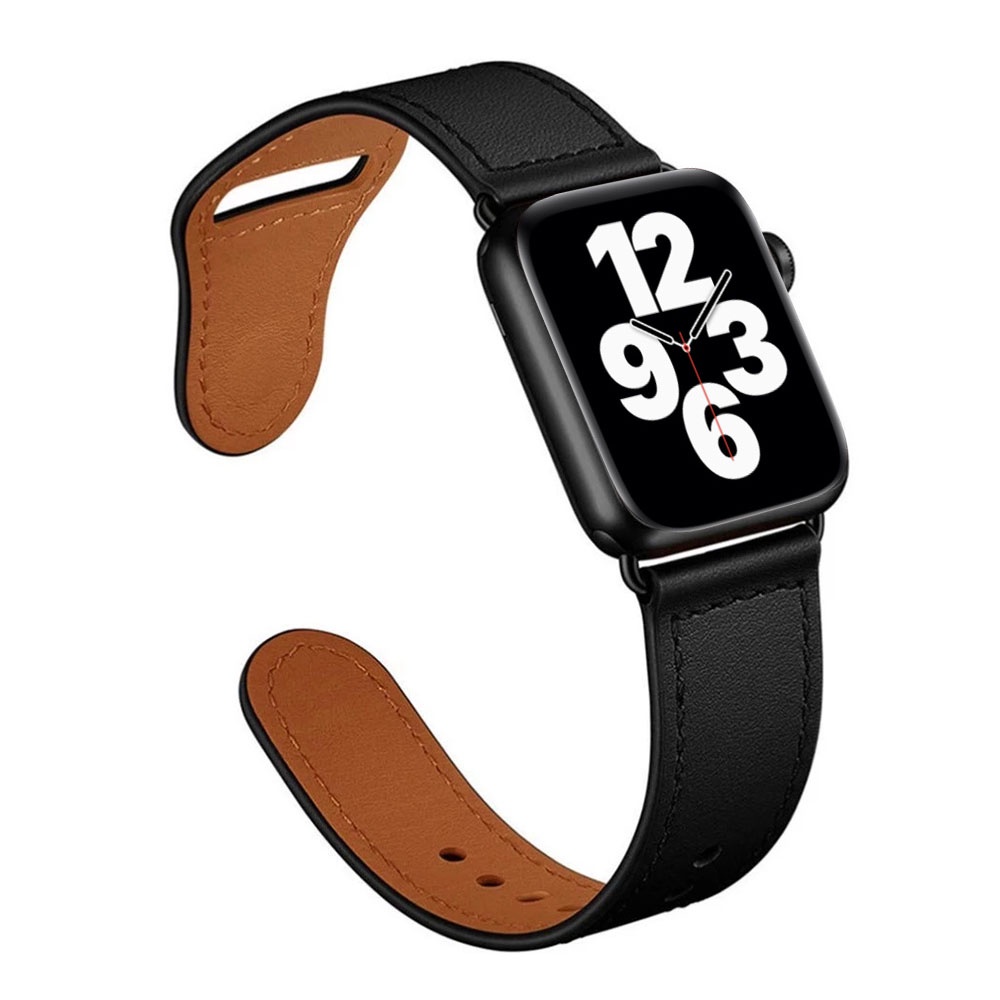 Dây Đeo Bằng Da Bò Thật Cho Đồng Hồ Thông Minh Apple Watch 6 Se 5 4 3 42mm 38mm 44mm 40mm Iwatch 6 Se 5 4