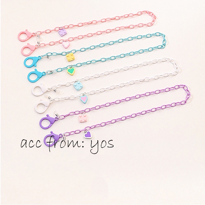 Dây Đeo Khẩu Trang Chống Thất Lạc Nhiều Màu Dễ Thương Phong Cách Hàn Quốc YOS