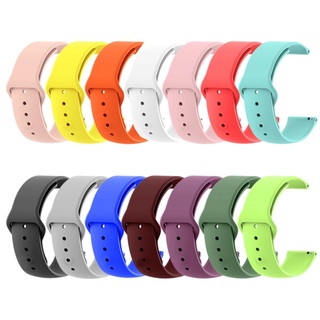 Dây Đeo Silicon 18/20 22mm Cho Đồng Hồ Thông Minh Samsung Galaxy Watch 4/Classic Active 2 44mm 42mm/46mm Gear S3 Huawei GT 2/2e/pro/3