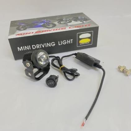 (1 đôi) Đèn LED trợ sáng mini nhiệt màu siêu sáng - Tặng công tắc