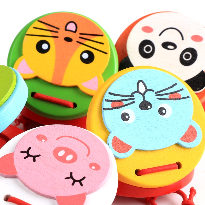 Bảng Đồ Chơi Âm Nhạc Hình Tròn Họa Tiết Động Vật Hoạt Hình Hỗ Trợ Giáo Dục Bé