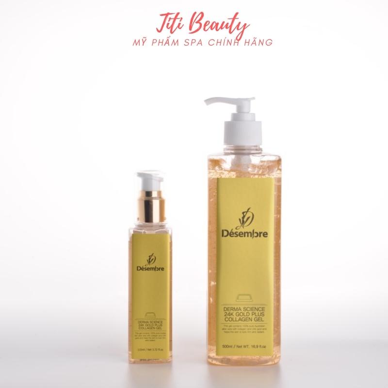 GEL VÀNG 24K DESEMBRE DERMA SCIENCE 24K GOLD PLUS COLLAGEN GEL110ml / 500ml dưỡng ẩm tăng độ đàn hồi săn chắc tái tạo da