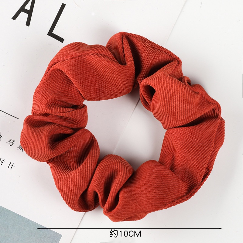 Dây cột tóc đuôi ngựa bằng vải co giãn màu sắc đơn giản cho nữ