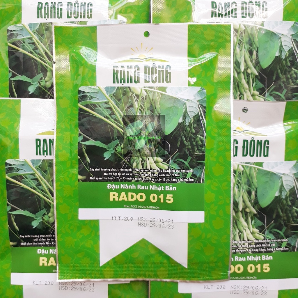 Hạt giống đậu nành Nhật Bản Rado015, đóng gói 10gr-20gr