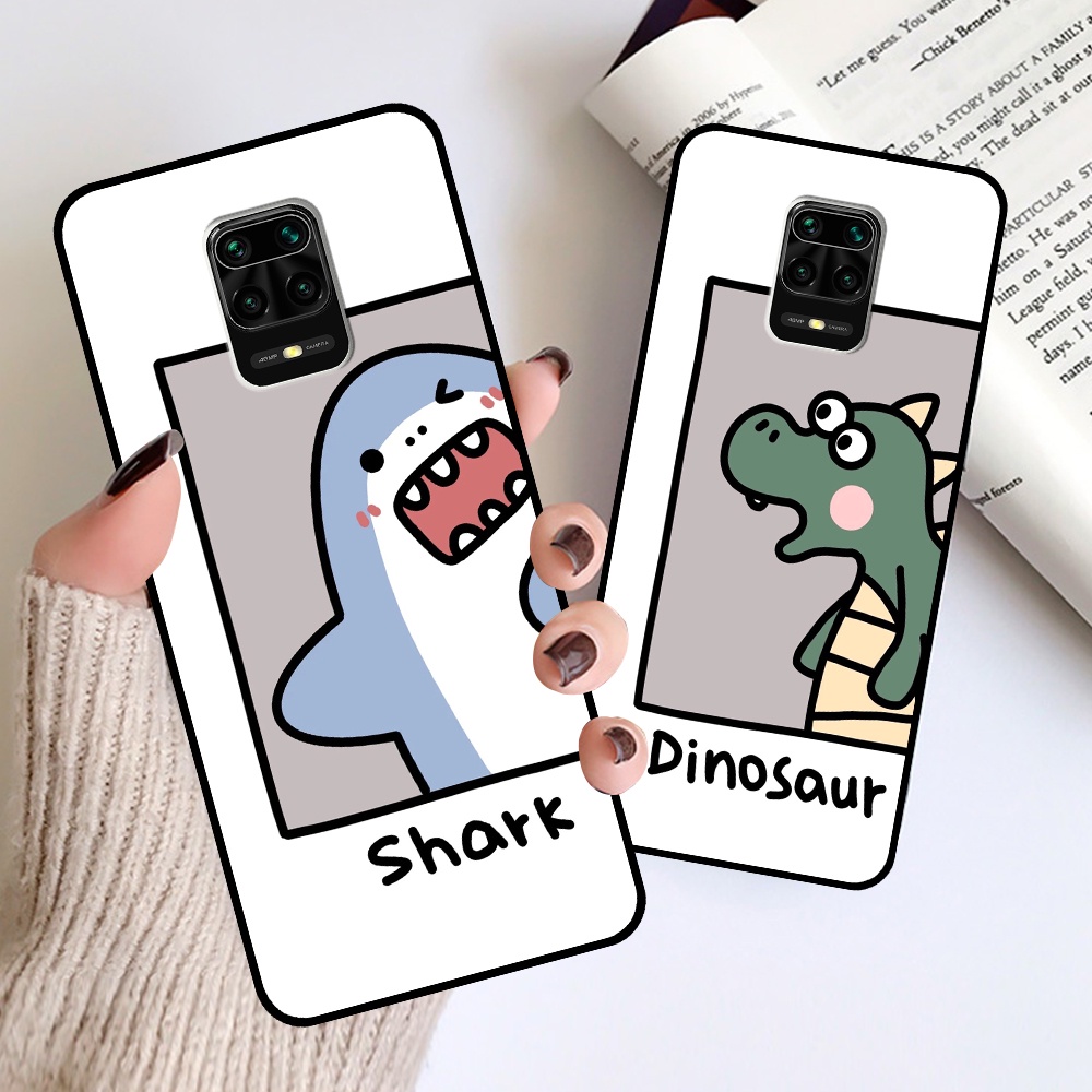 Ốp Xiaomi Redmi Note 9 / Note 9s / Note 9 Pro in hình cá mập, khủng long dễ thương, cute (T01 - T06)