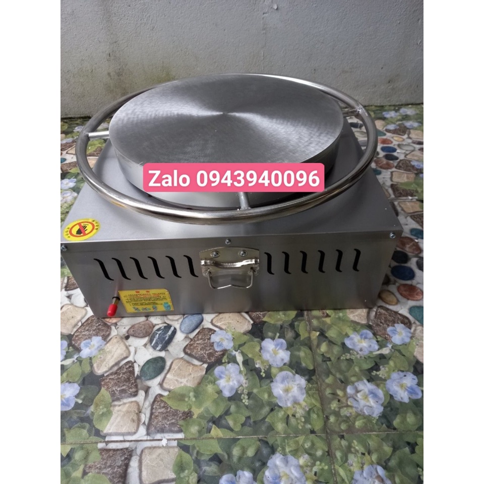 Máy làm bánh kếp thái lan-máy làm bánh crepe dùng gas-mâm xoay inox bảo hành 1 năm