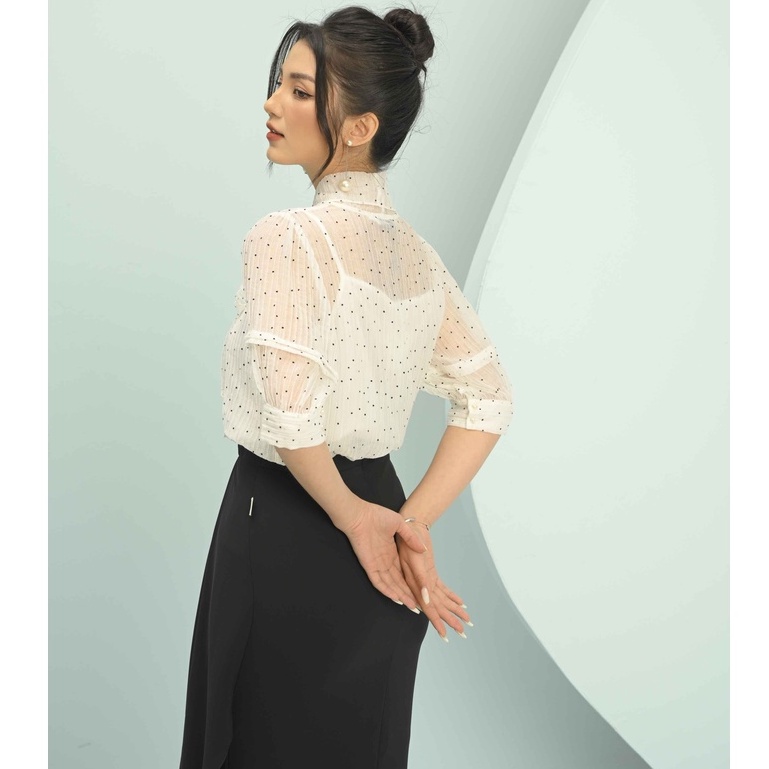 Chân váy juyply trước, bèo 1 bên Emspo J1127