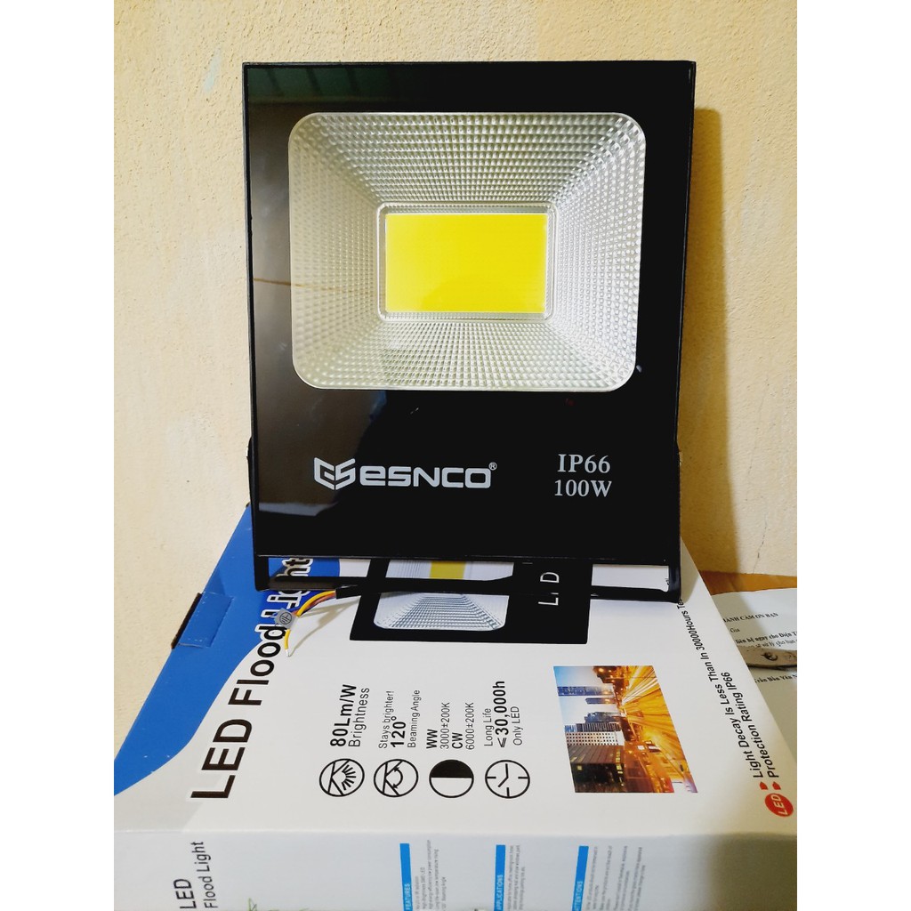 Đèn Pha Led 5054 COB IP66 30W/ 50W/ 100W Siêu sáng bền đẹp - Tiết Kiệm Điện - Chống Nước [BH 1 năm]