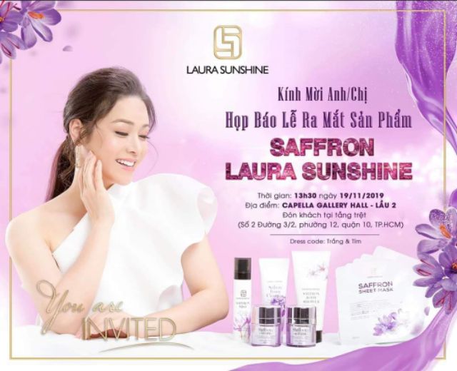 Sữa rửa mặt nhụy hoa nghệ thuật - Saffon Foam Cleansing || LAURA SUNSHINE