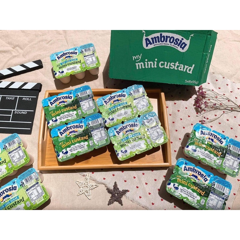 Váng Sữa Ambrosia Giảm đường cho bé từ 6 tháng
