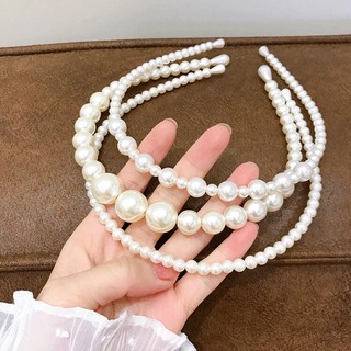 bờm tóc đính ngọc phong cách hàn quốc
